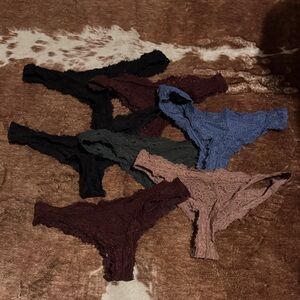 aerie lace thong bundle